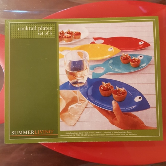 Fish Cocktail Plate Set - Picture 2 of 3